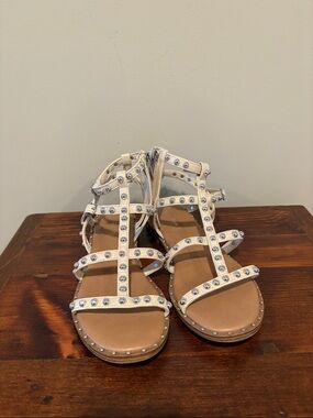 Madden Girl Followw Studded Gladiator Sandals Size 6.5